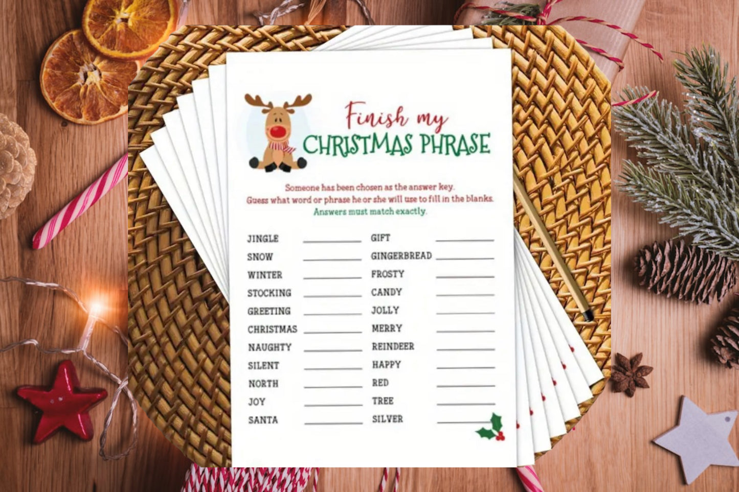 Finish My Christmas Phrase