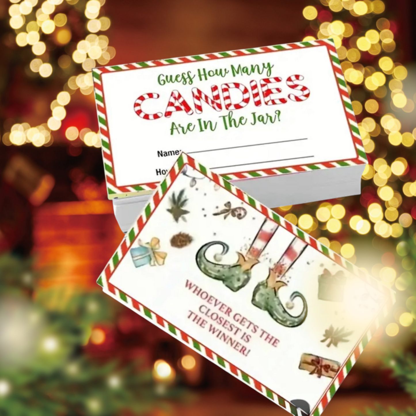 Guess How Many Candies Are In The Jar - Christmas Style